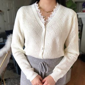 Crochet Knit Cardigan